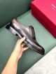 Ferragamo Man Black and grey Calfskin Business Leather Shoes 0428123 (6)_th.jpg
